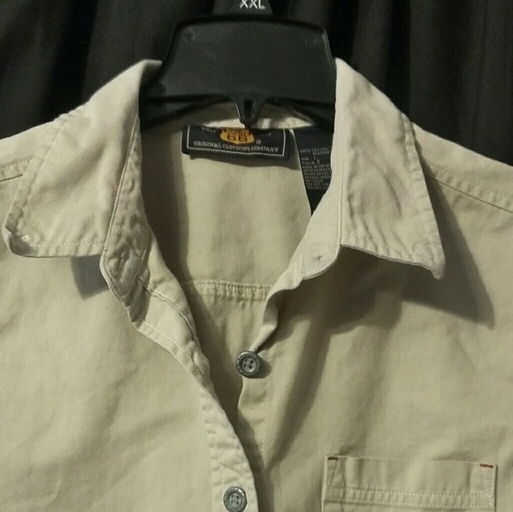 Route 66 khaki button up dress - Picture 2 of 3